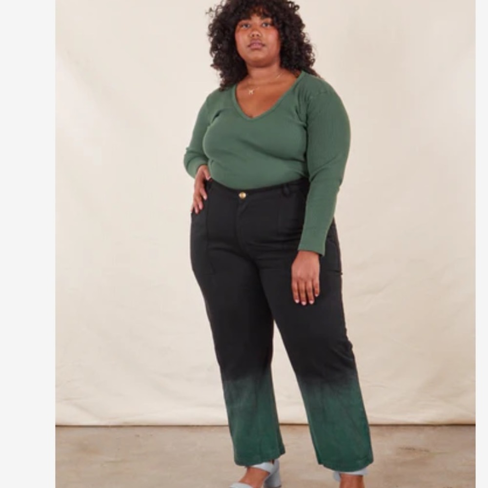 Big Bud Press Tie Dye Green Gradient Workpants